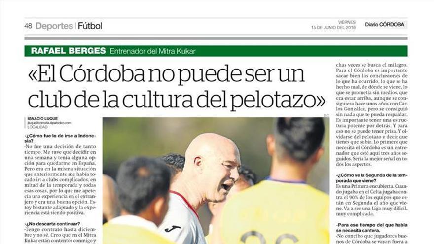 “Hay que crear un futuro de club”