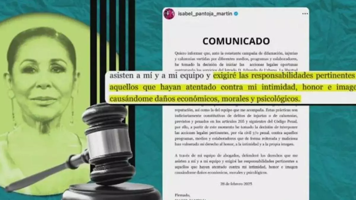 Isabel Pantoja se suma a su sobrina Anabel y emprende acciones legales contra las difamaciones en su contra