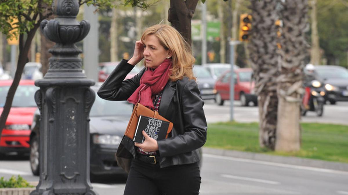 La infanta Cristina, el pasado abril en Barcelona.