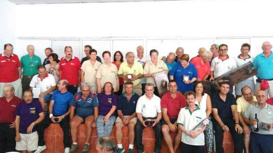 Foto final de la competición nacional celebrada en Fresno de la Ribera.