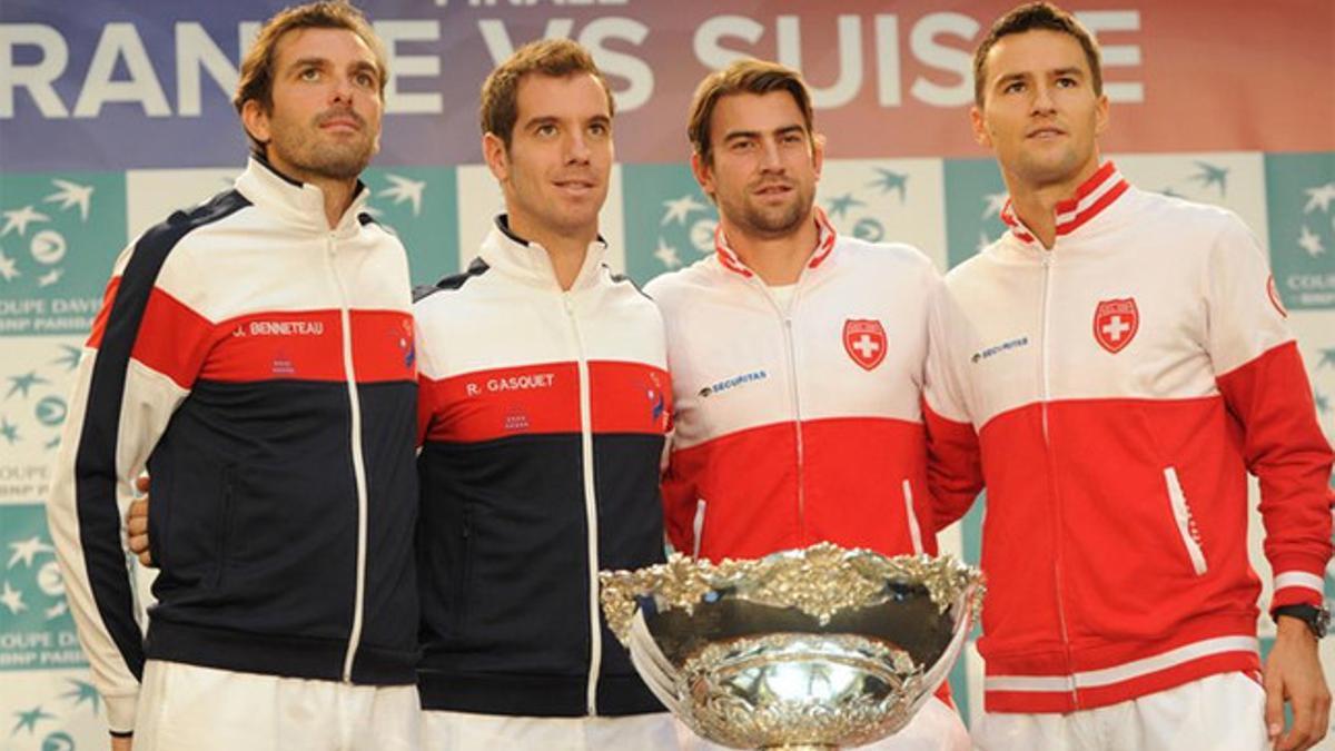 Suiza y Francia se juegan la Copa Davis