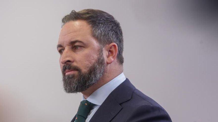 El presidente de Vox, Santiago Abascal.