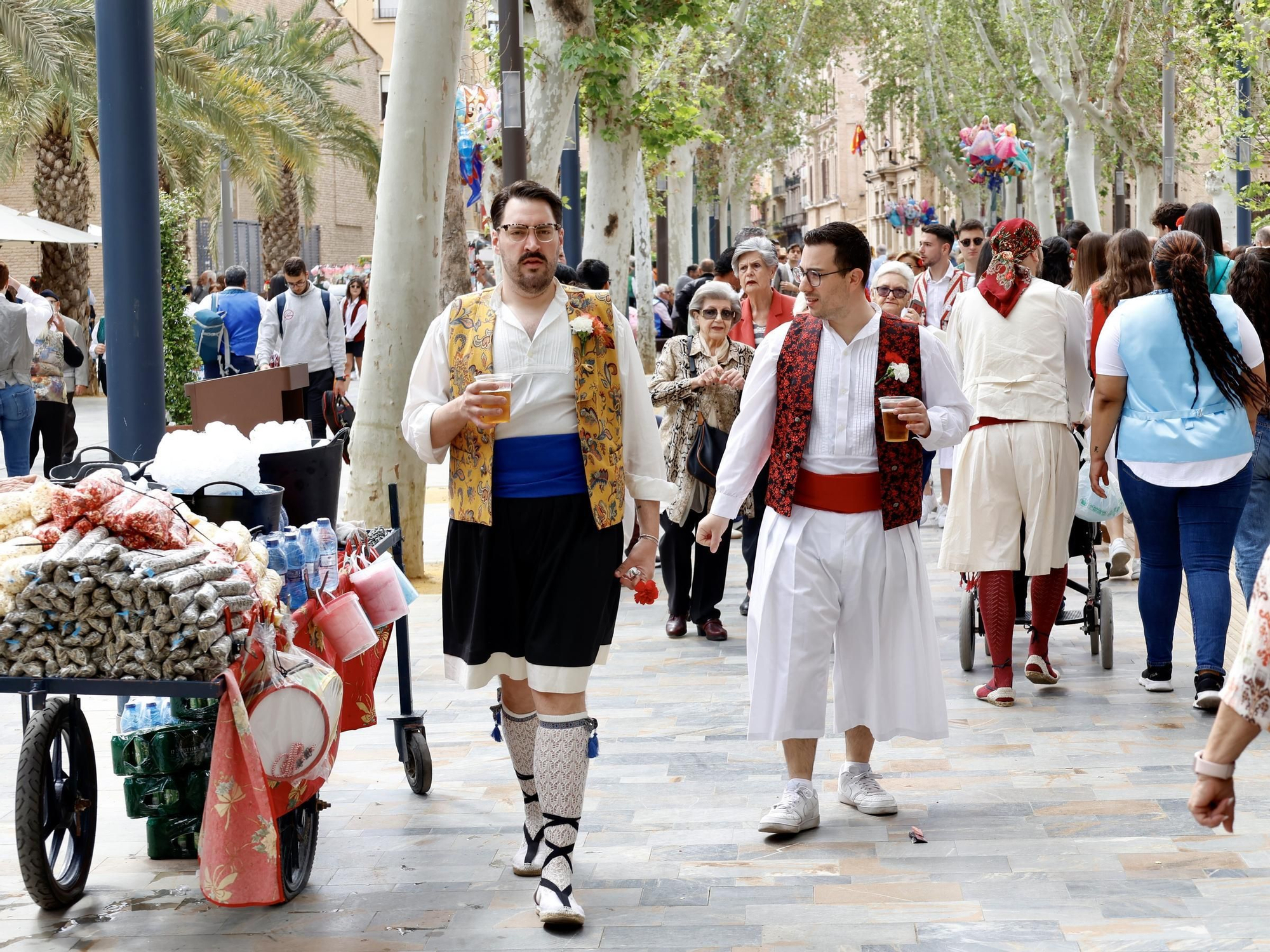 Ambiente en las calles de Murcia durante el Bando de la Huerta