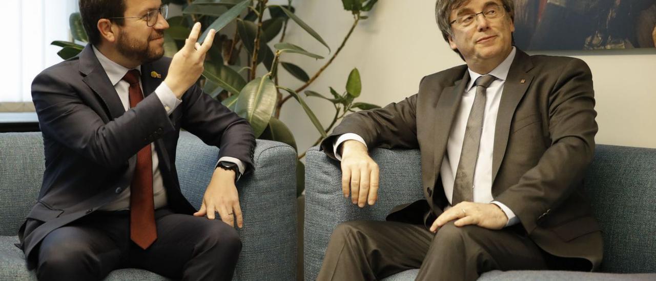 Aragonès i Puigdemont parlen a Brussel·les de l’espionatge massiu | EFE