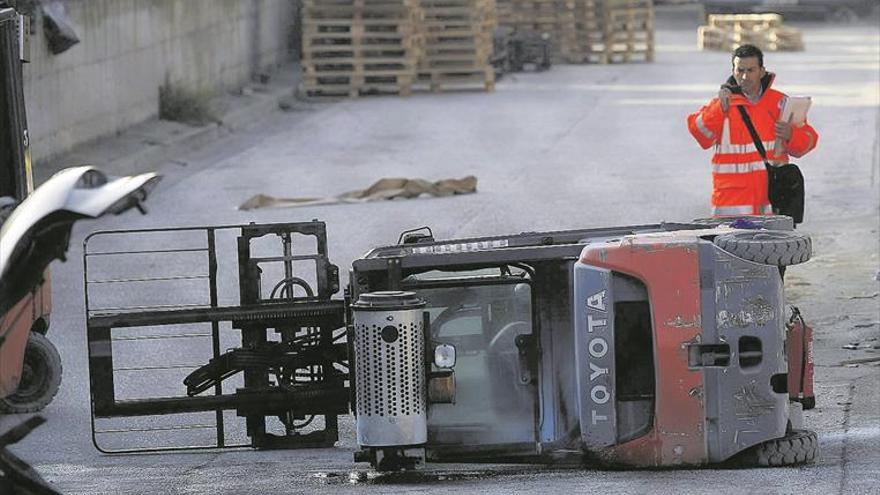 17 accidentes laborales al día en Castellón