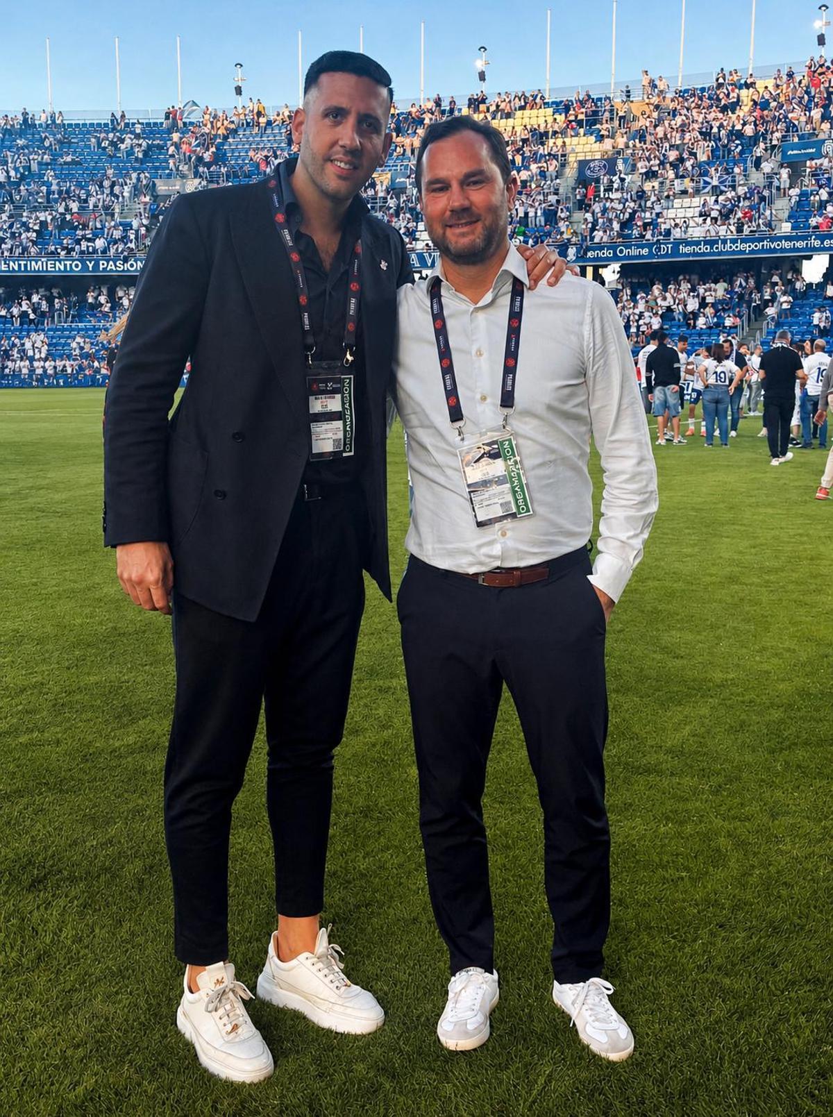 Manu Guill junto a su ayudante, Hugo Rico