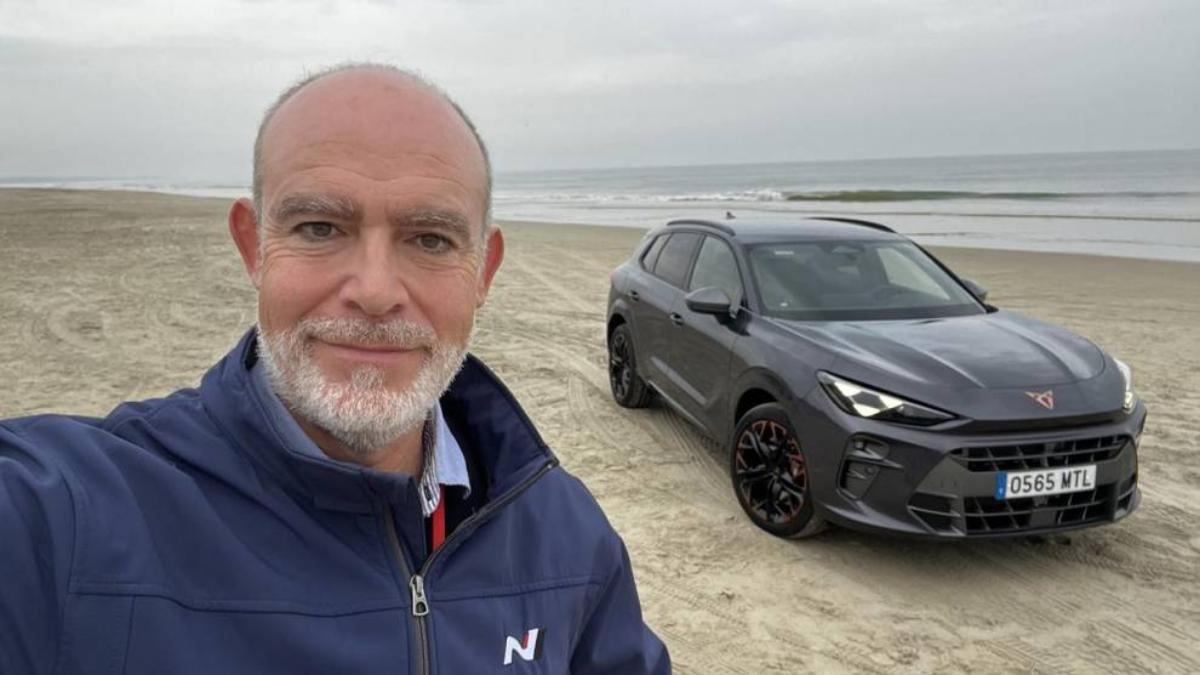 El Cupra Terramar en la playa de Kjul