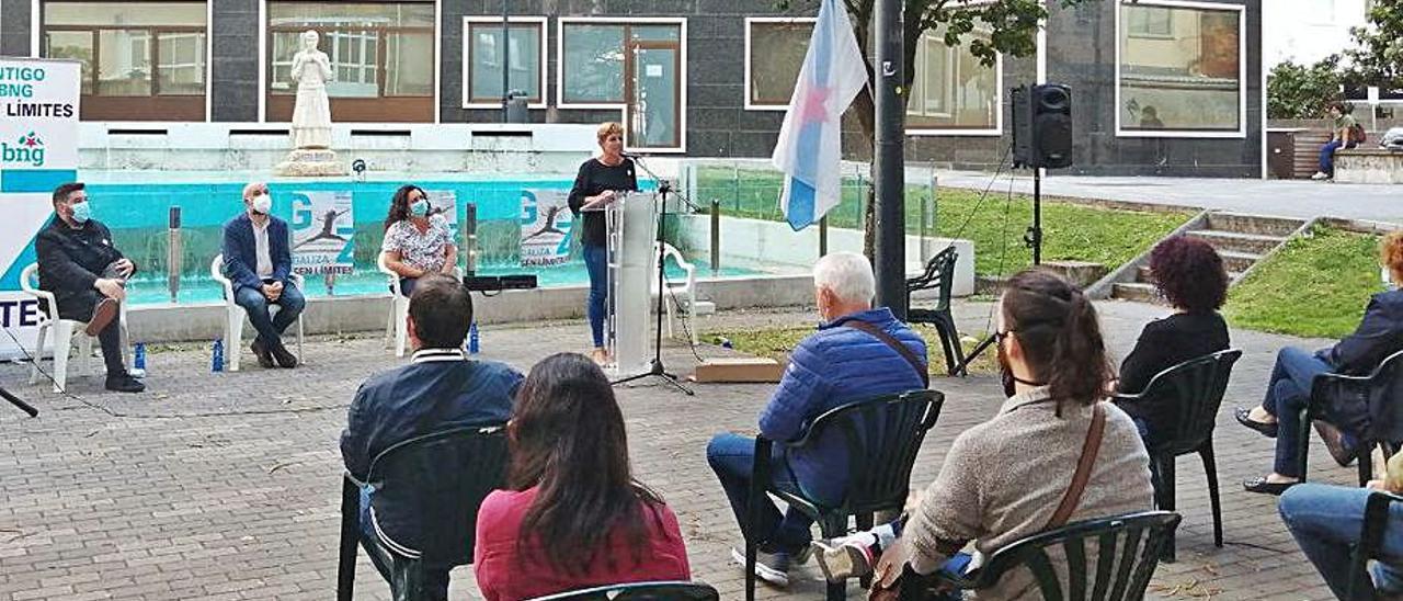 O acto de Cangas celebrouse no Parque da Palma.   | // FDV