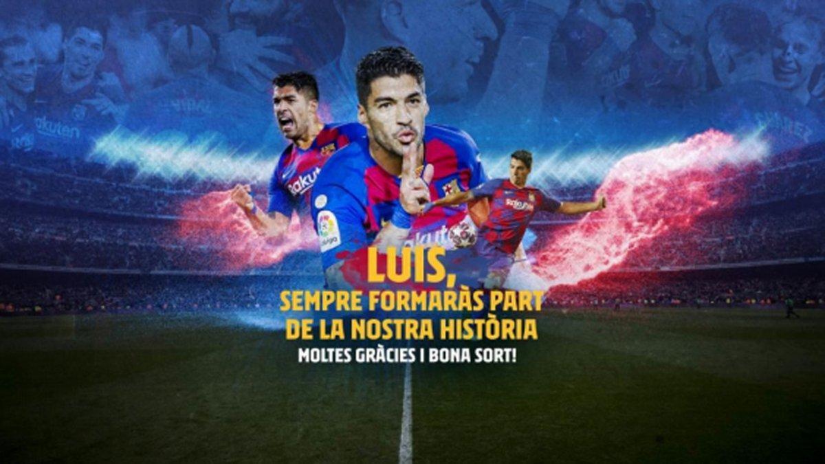 Rueda de prensa de despedida de Luis Suárez