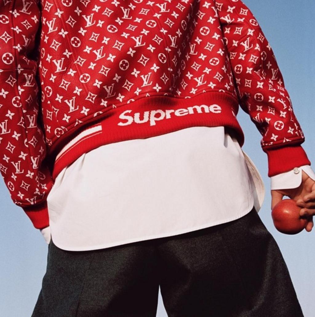 Jacket Lv Con Supreme Supreme X Louis Vuitton Leather Baseball