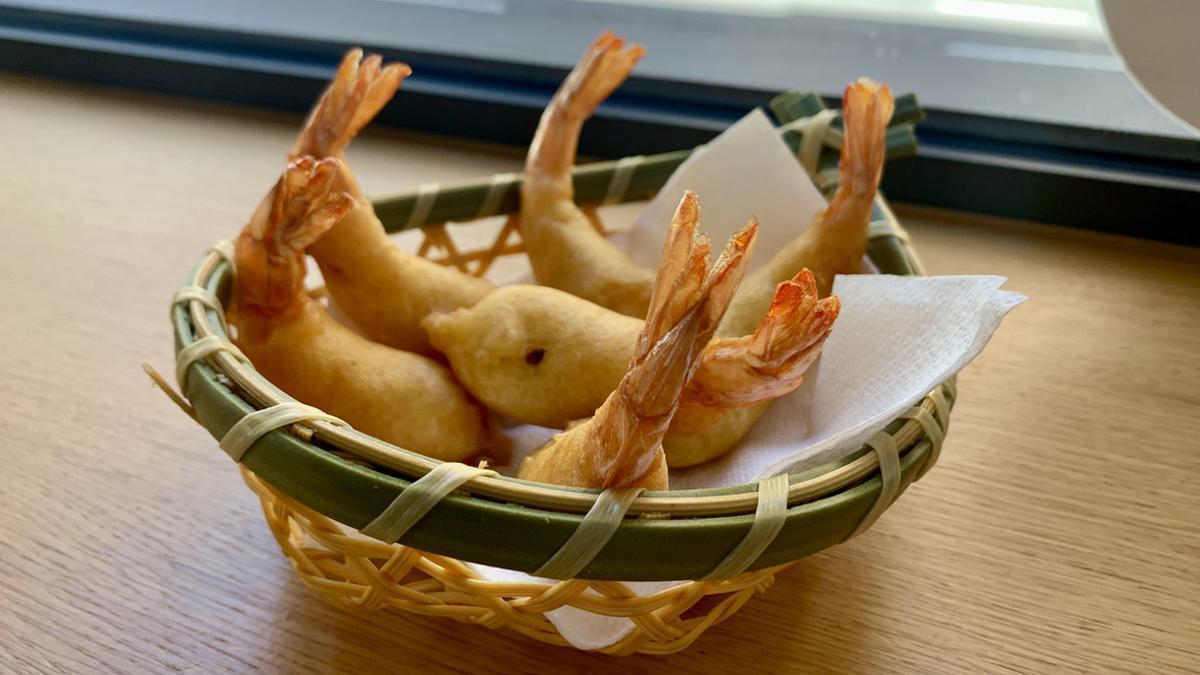 Las gambas a la gabardina del restaurante Zascandil (Gijón).