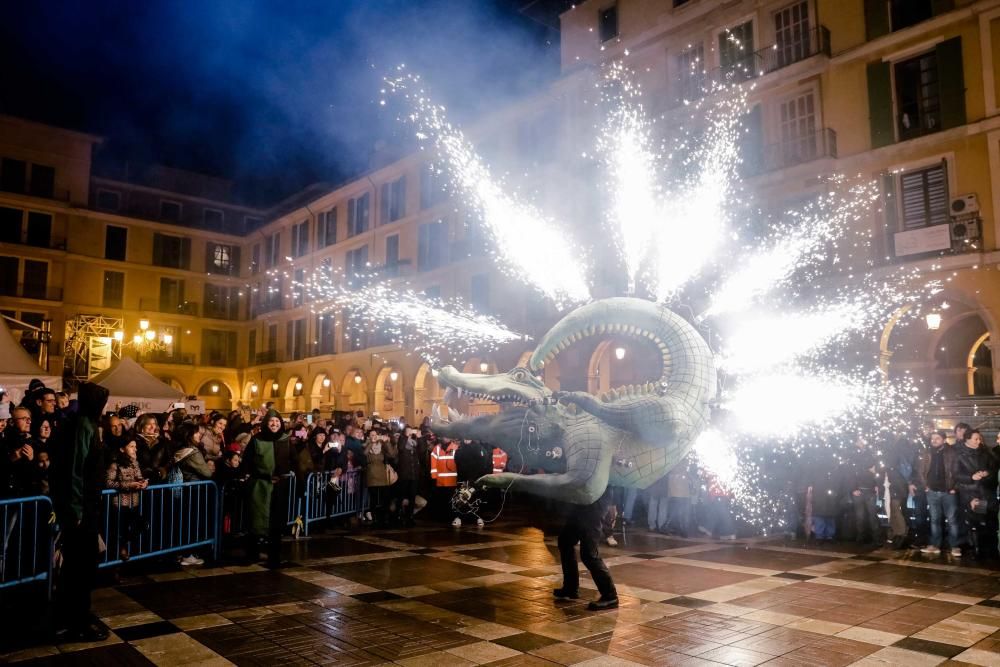 Palma feiert Sant Sebastià trotz Regen, Wind und Kälte