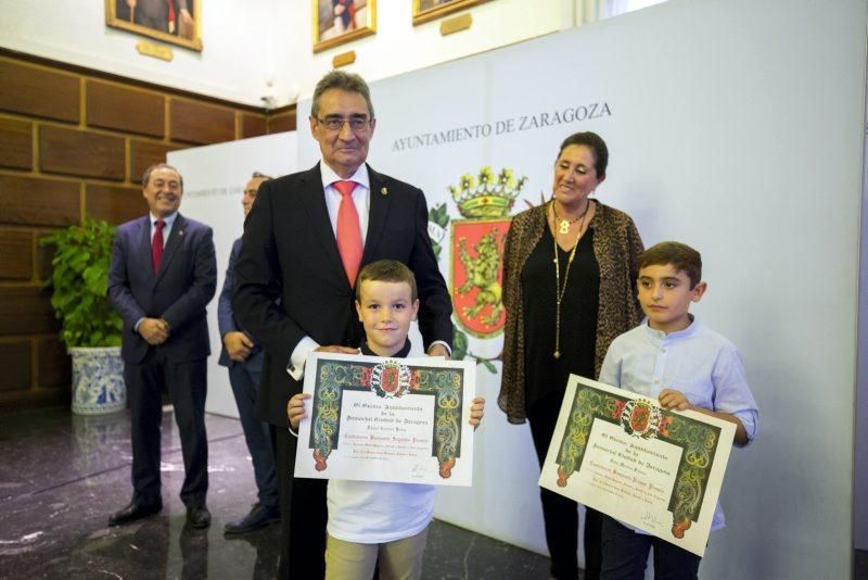 Premios de los concursos del Pilar