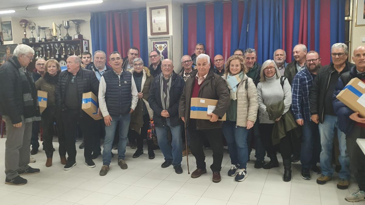 Los peñistas reunidos de la Fed. Tarragona Nord