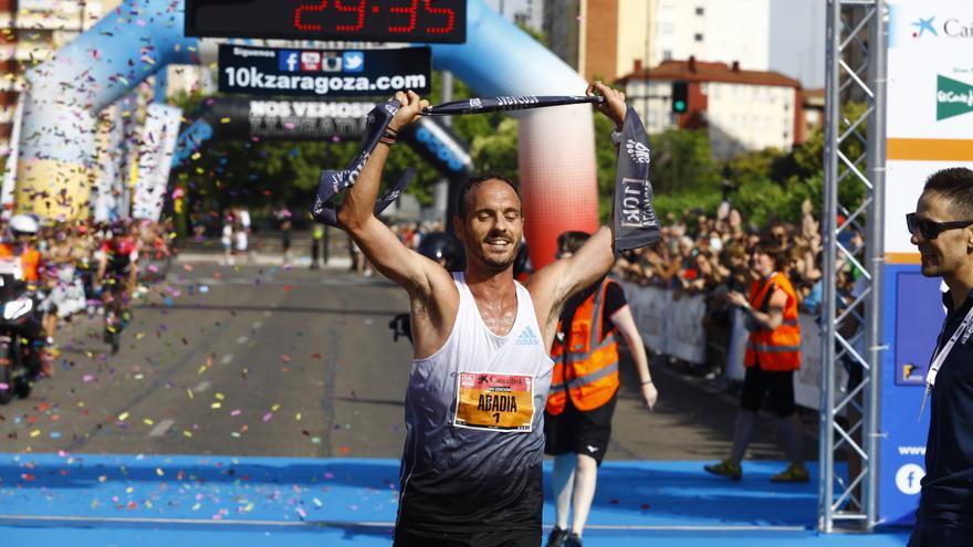 Abadía y Asahssah se imponen en la 10K de Zaragoza