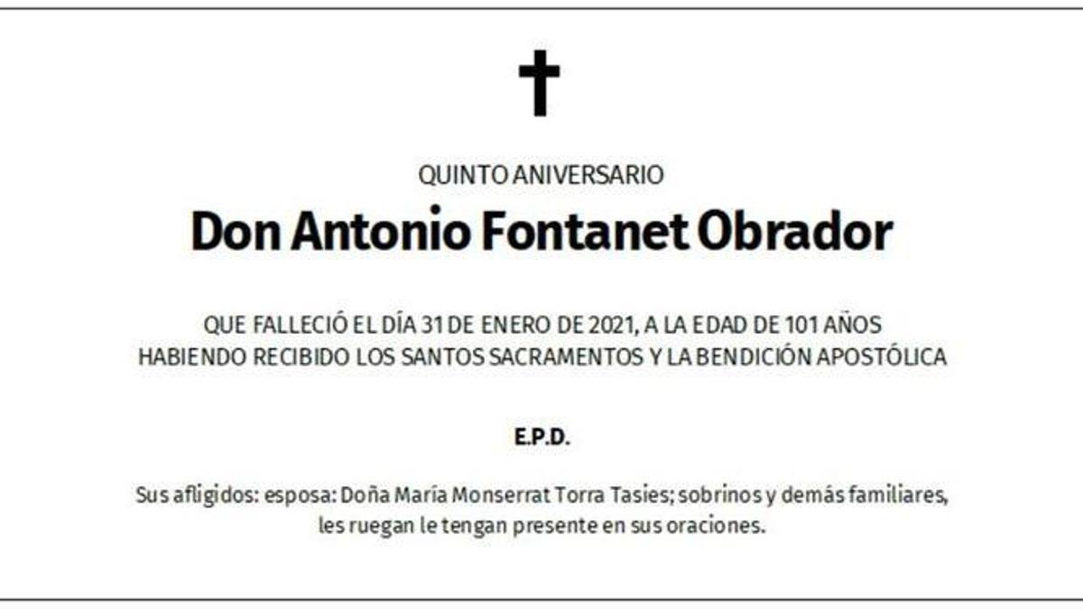 Don Antonio Fontanet Obrador