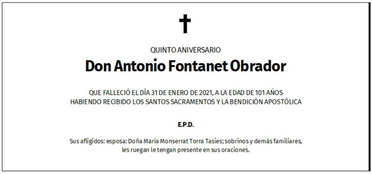 Don Antonio Fontanet Obrador