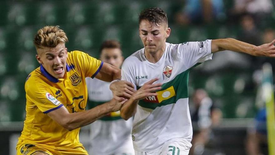 Liberto, durante el encuentro de Copa frente al Alcorcón