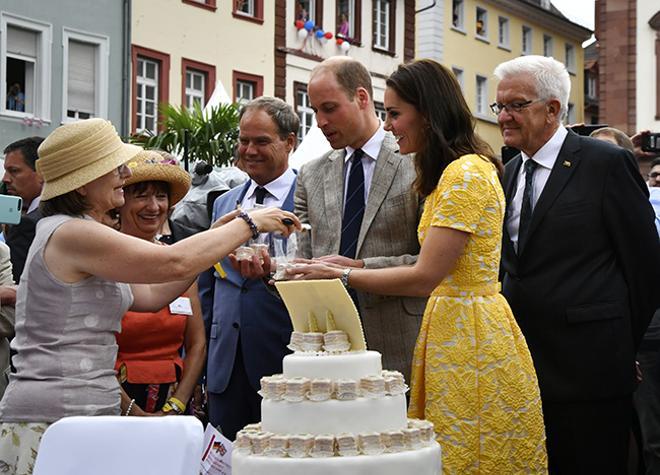 Los Duques de Cambridge durante su viaje oficial a Alemania