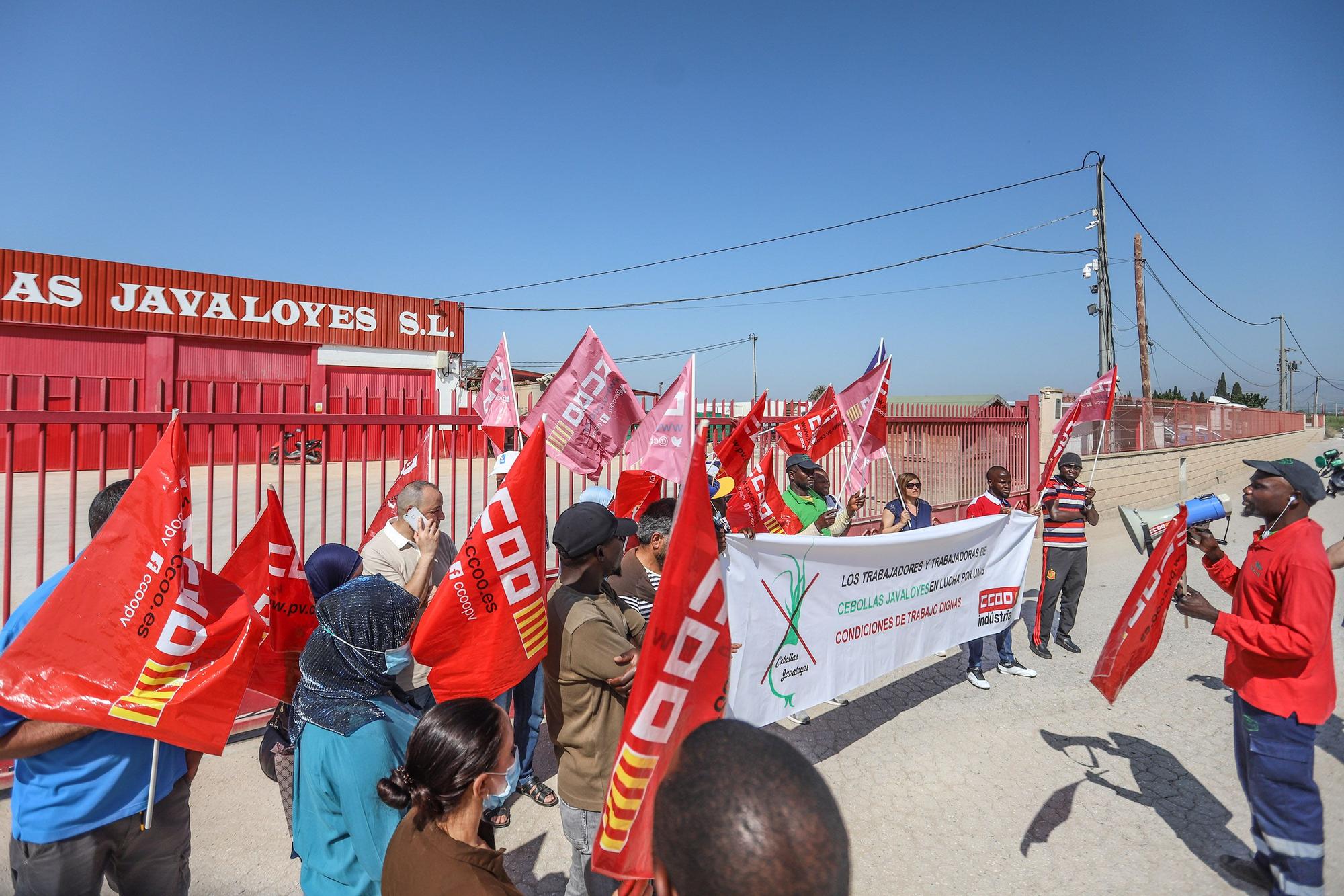 Trabajadores de Cebollas Javaloyes en Cox se concentran por "trato discriminatorio y represión sindical" en el día del Ramadán