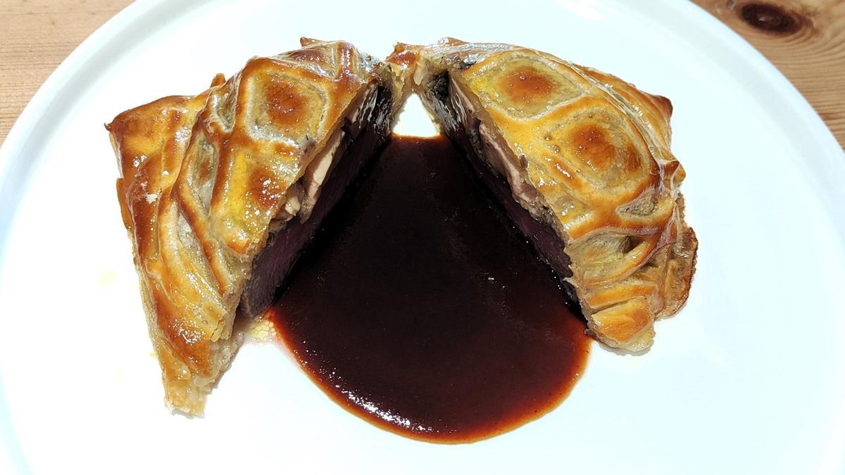 La ternera Wellington individual de Els Estudis.