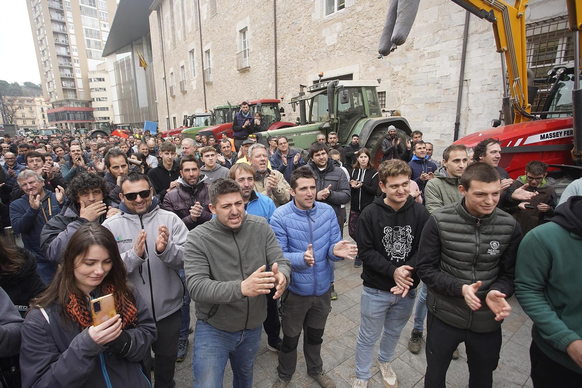 Protesta de la pagesia a Girona