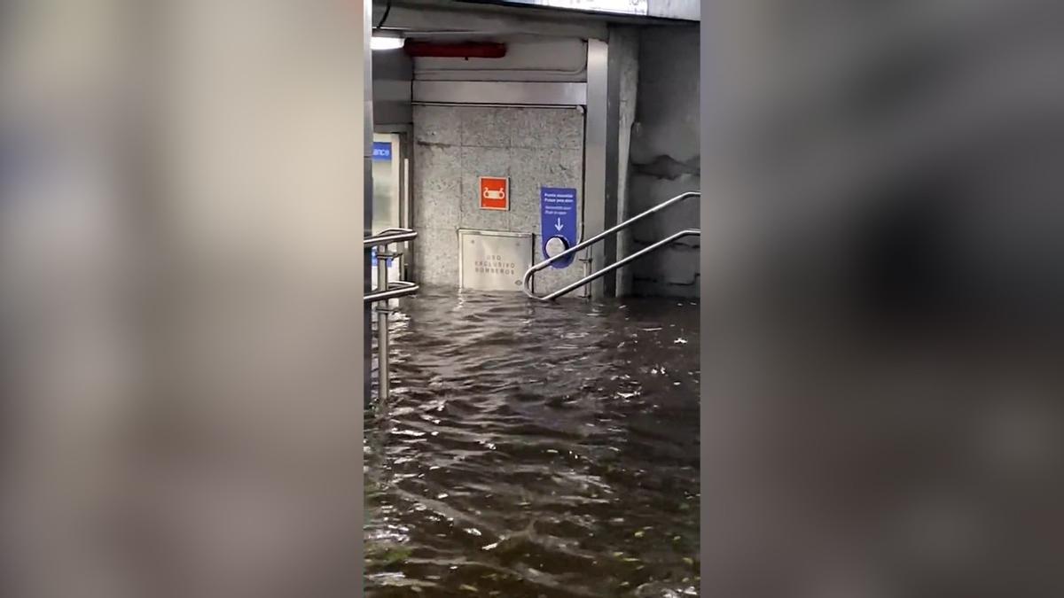 Caos por las inundaciones en el metro de Madrid