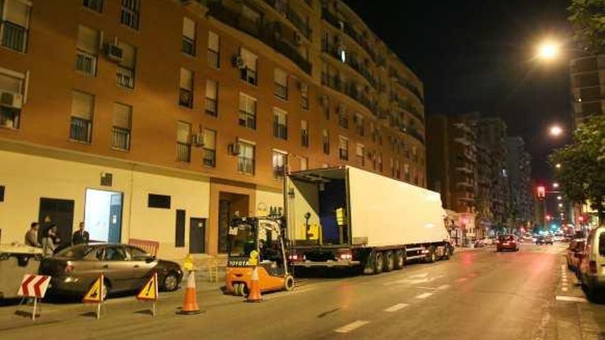 Sistema de descarga TUM en la calle Héroe de Sostoa.