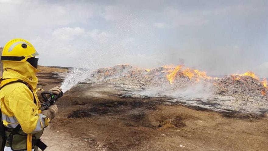 Arde una zona agrícola en el Calar de la Santa de Moratalla