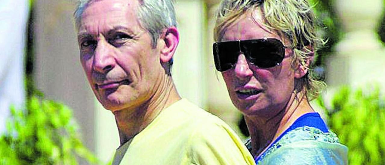 Charlie Watts, junto a su mujer Shirley Ann Shepherd, en el hotel Mardavall.