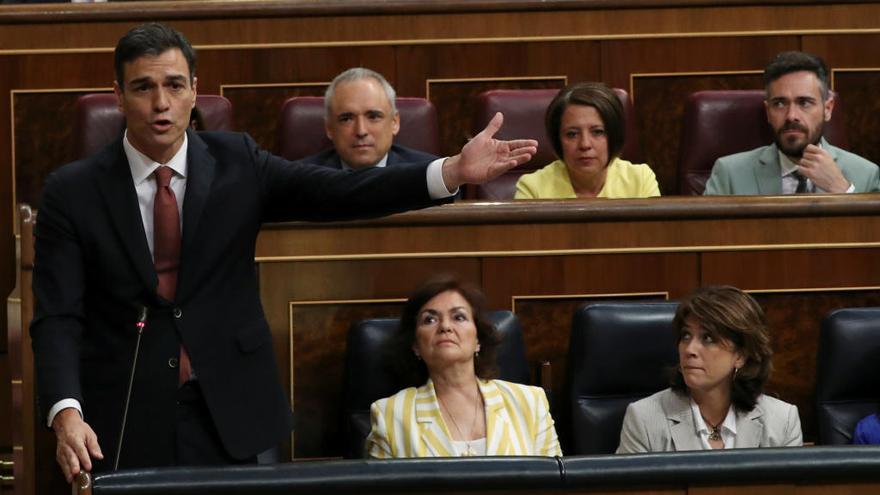 Pedro Sánchez, aquest dimecres al Congrés.