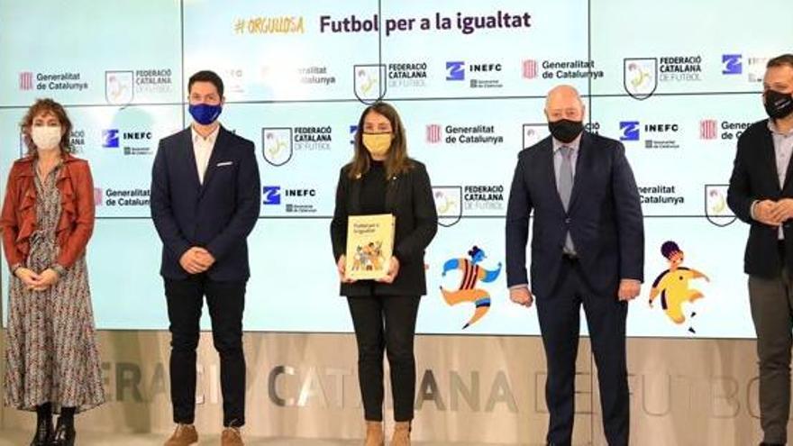 La portaveu del Govern, Meritxell Budó, ha presentat el projecte &#039;#Orgullosa, futbol per a la igualtat&#039;
