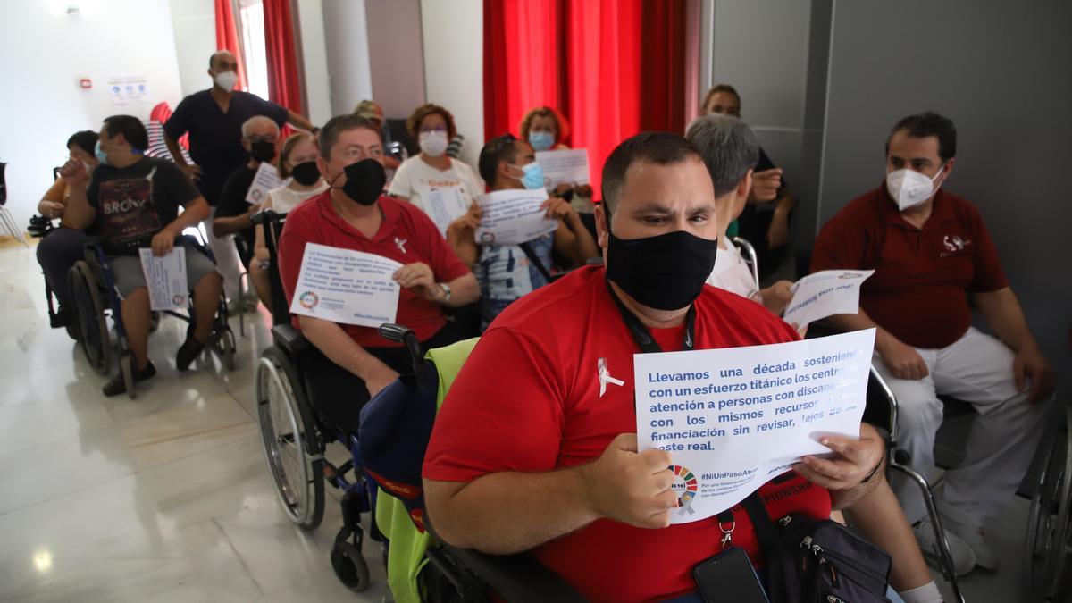 Los centros para personas con discapacidad reivindican mejor financiación por parte de la Junta