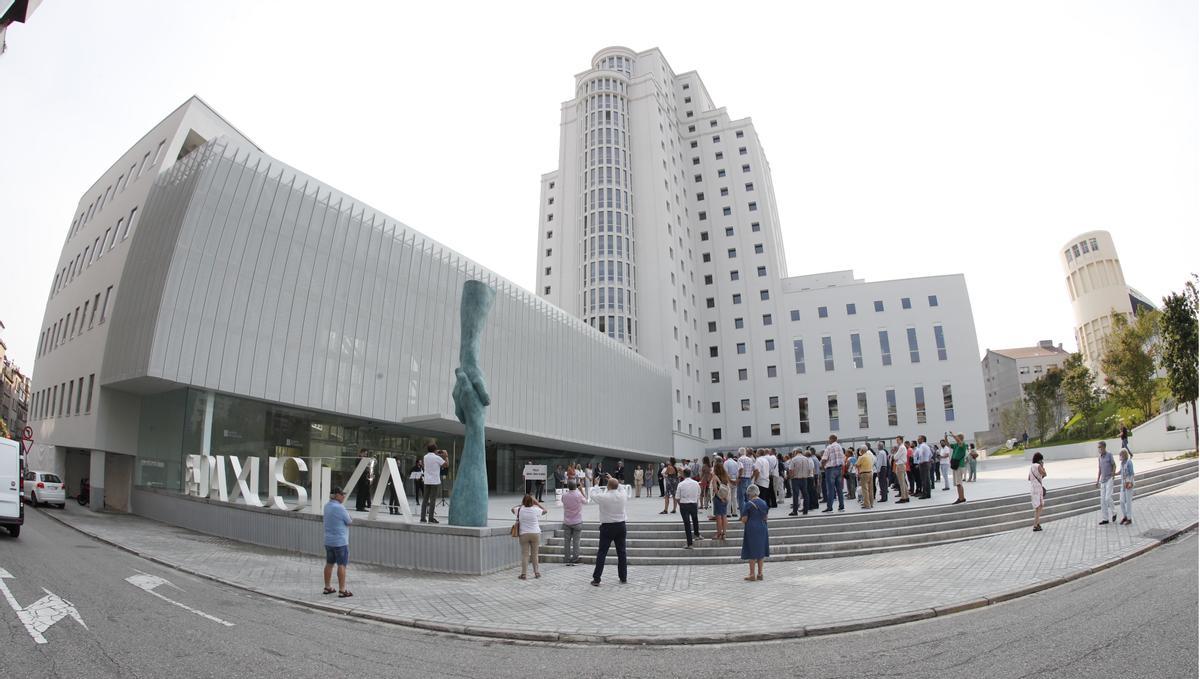 Acto de presentación de la plaza que preside la Ciudad de la Justicia.