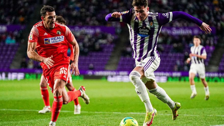 L’extrem cedit per l’Athletic, Jon Morcillo, va debutar amb el Valladolid contra el Burgos