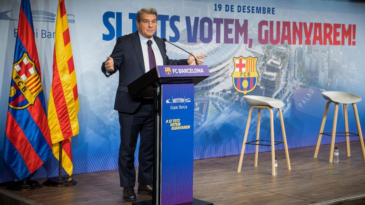 Laporta anima a votar 'sí' al Espai Barça: "Se trata de una gran oportunidad"