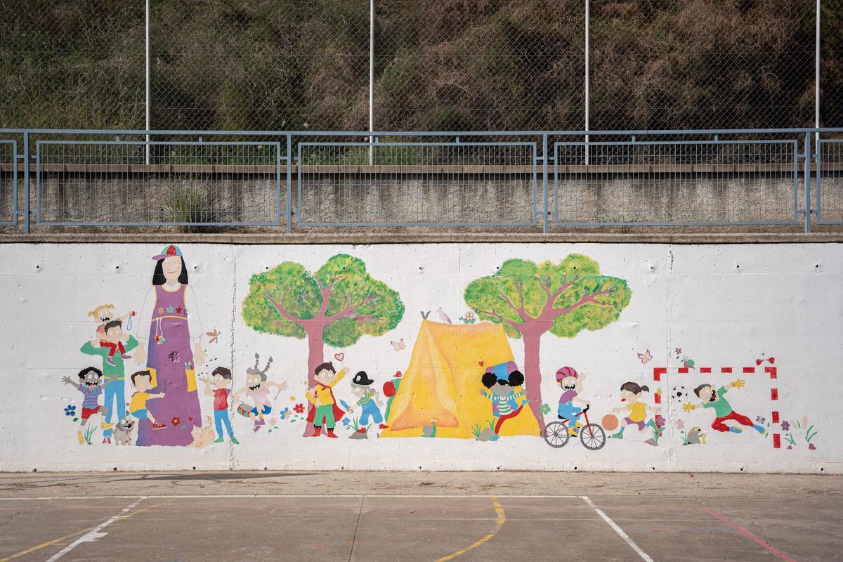 Imagen de archivo de un patio escolar.