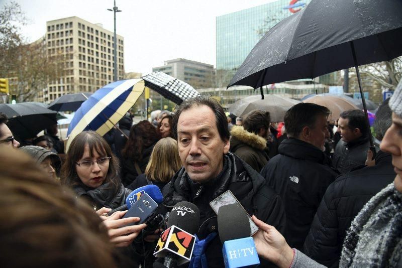 Manifestación contra el ICA en Zaragoza