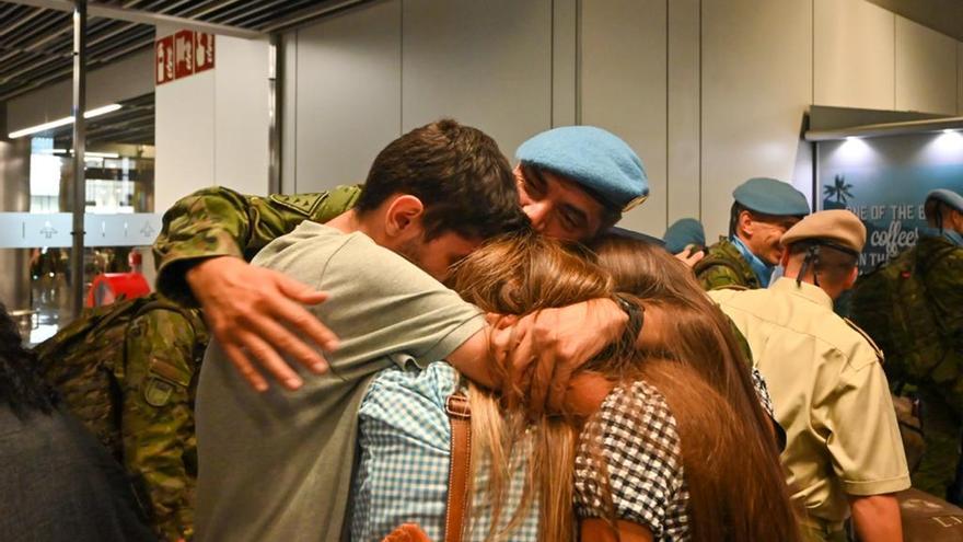 Los últimos soldados de la Brigada Líbano XXXVI llegan a Gran Canaria tras seis meses en Oriente Próximo