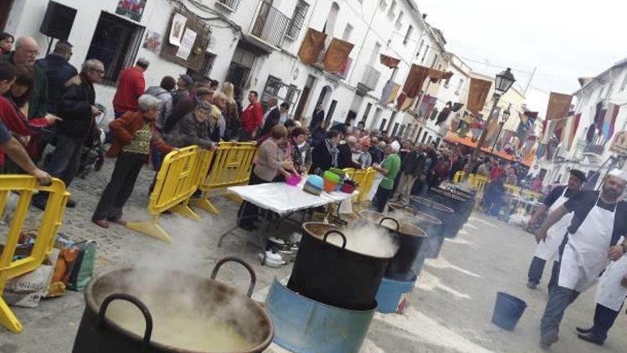 Las «calderes» de Sant Antoni de Oliva, el pasado año.