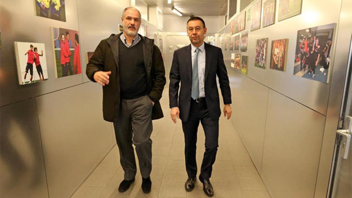 Zubizarreta y Bartomeu en una imagen de archivo