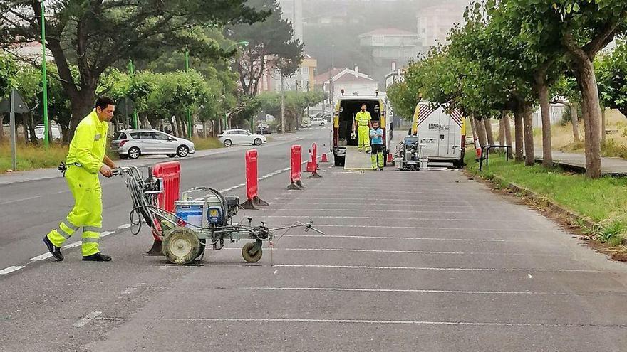 Miño elimina el aparcamiento en batería de la playa