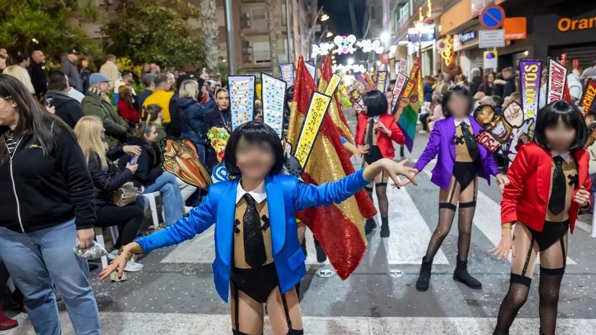 Menores en el carnaval de Torrevieja