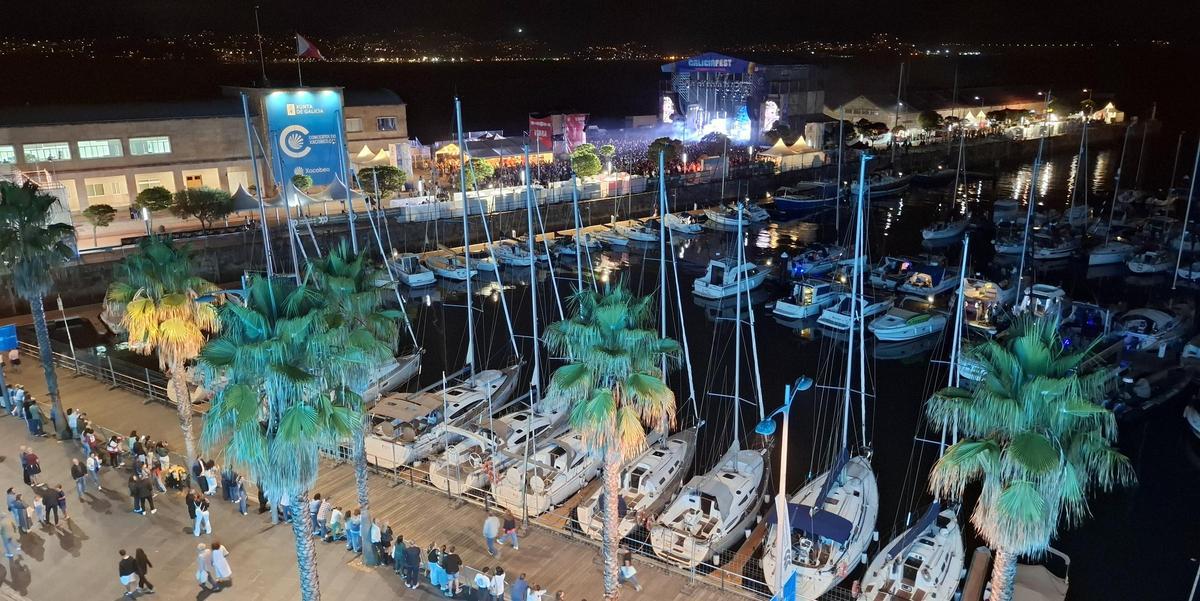 Un momento durante la celebración del Galicia Fest en el puerto de Vigo.