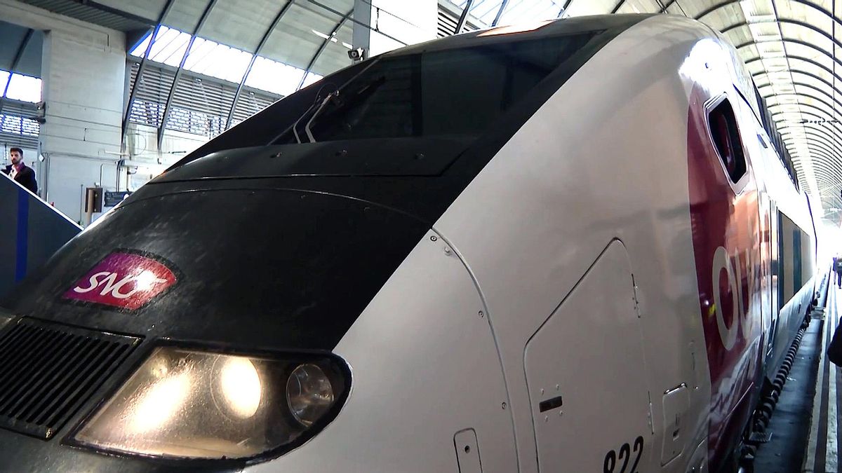 Locomotora de un tren Ouigo