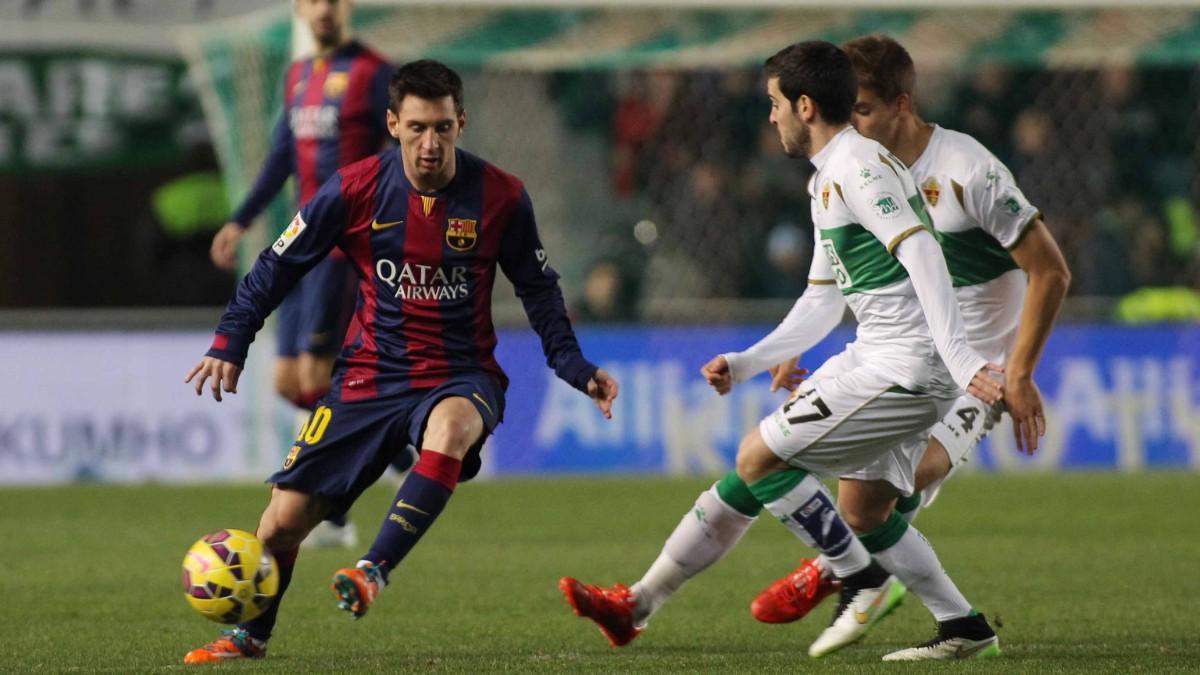Víctor Rodríguez coincidió con Messi en un Elche-Barça