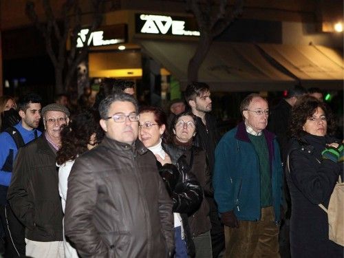 Manifestación a favor del soterramiento