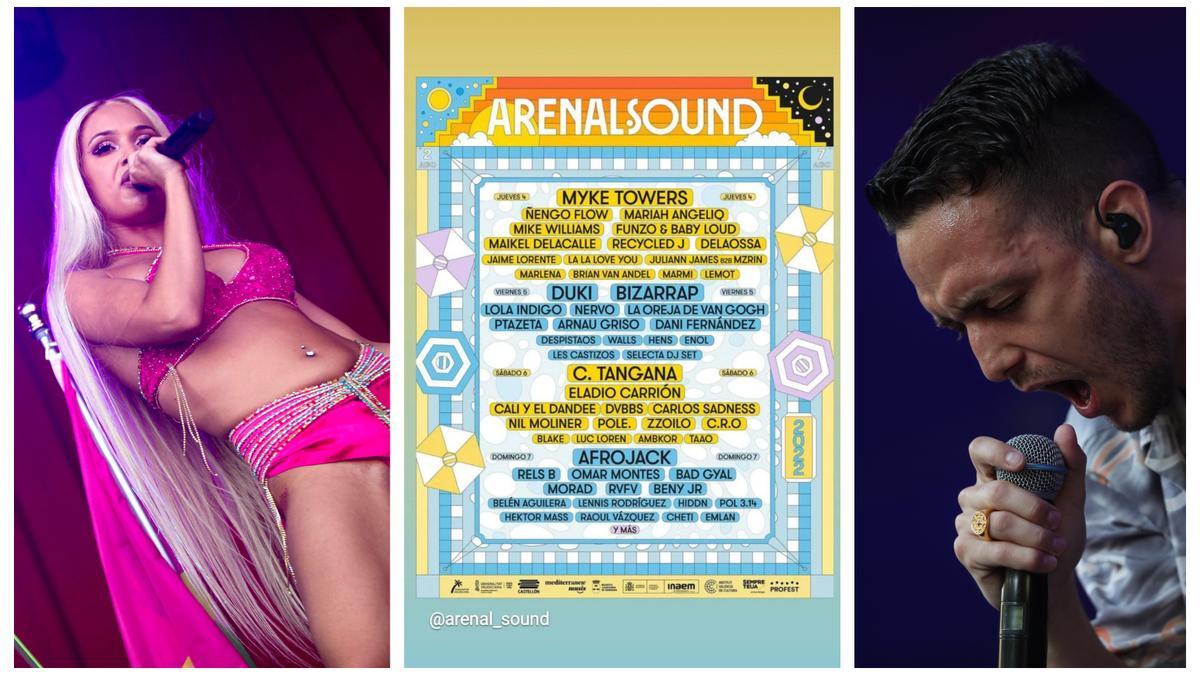 Bad Gyal y C. Tangana, dos de los artistas que han creado más expectación en la edición de este año del Arenal Sound.