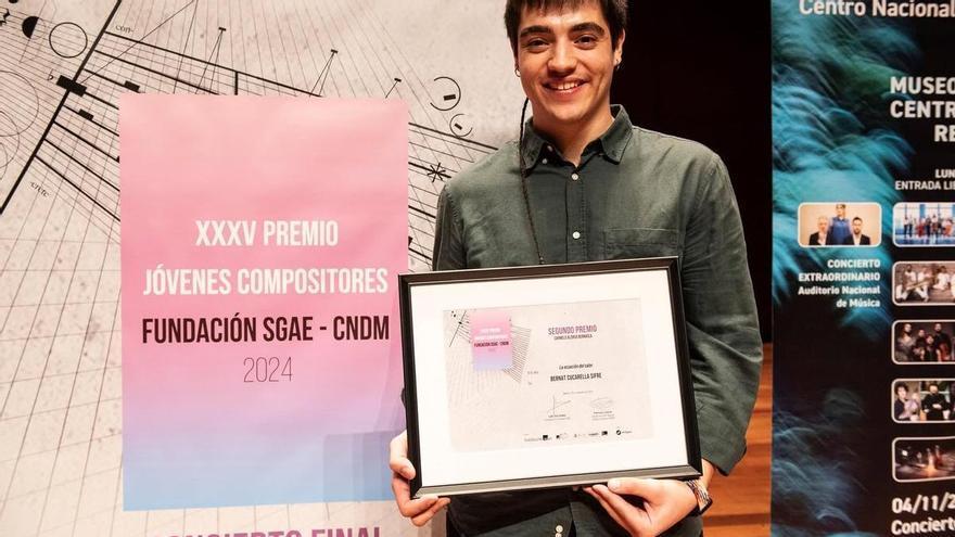 El músico de Alzira Bernat Cucarella opta al Premio Jóvenes Compositores Fundación SGAE-CNDM como finalista