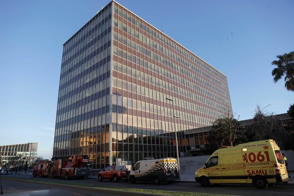 Incendio en el edificio de Gesa